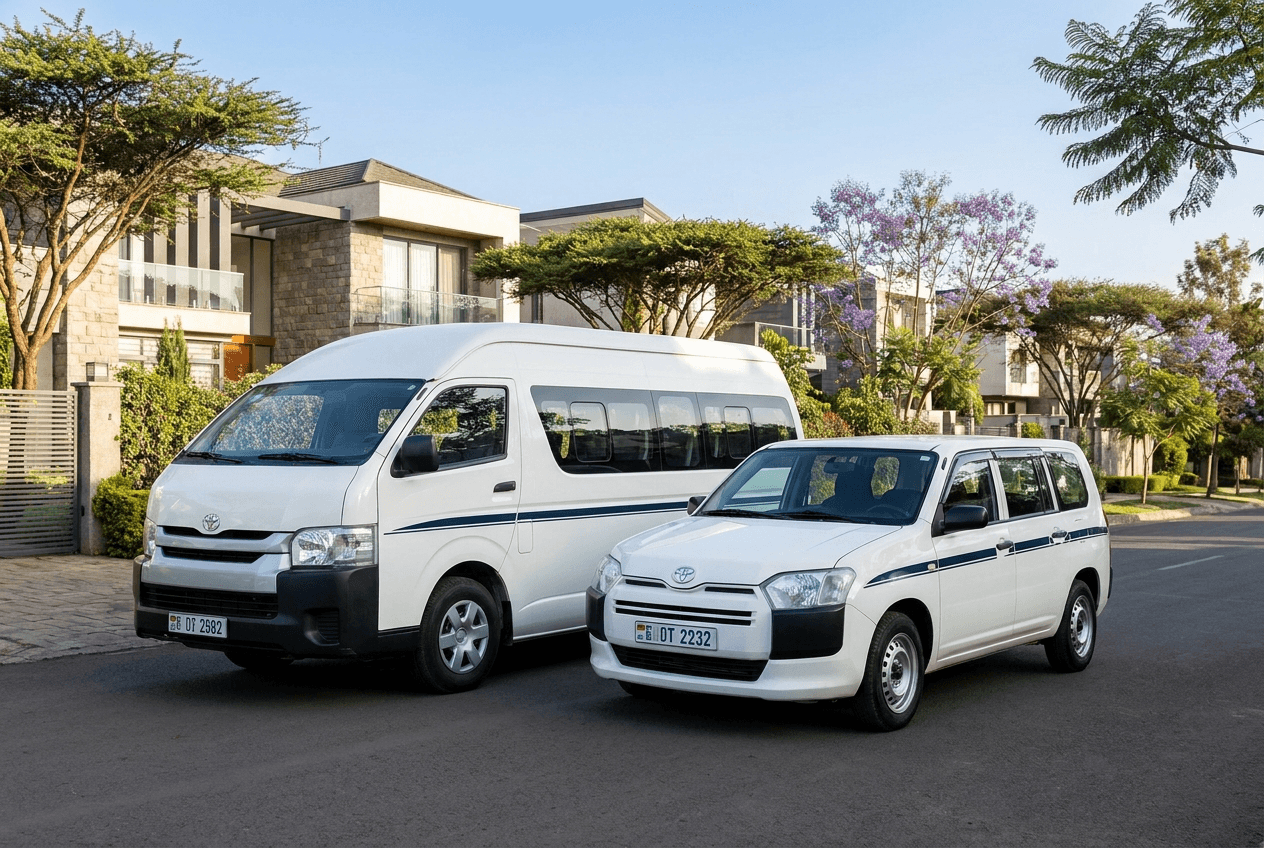 School vans used on LijGo routes